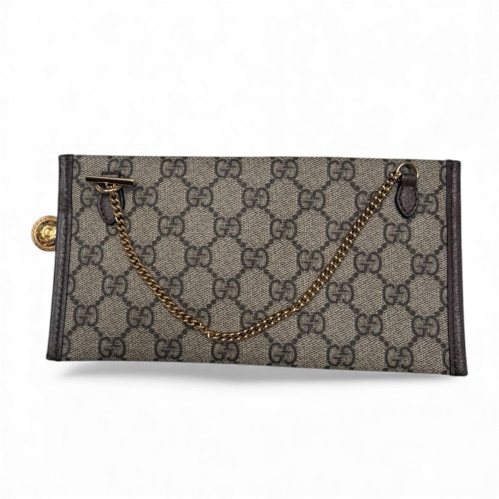 Gucci GG Supreme Monogram Large Rajah Chain Tote Beige - Picture 9 of 10